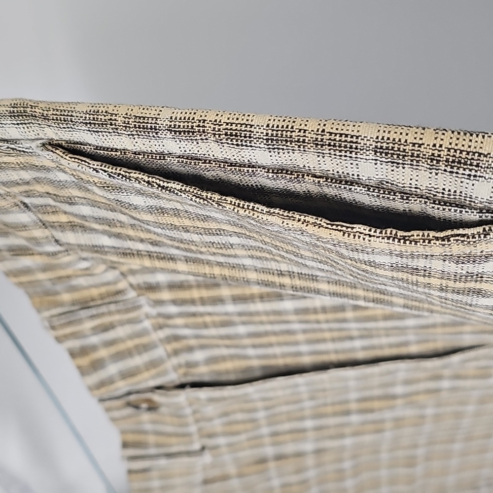 Urban Outfitters Green & Brown Plaid Bermuda Shorts with 2 Side & 1 Back Pocket - Picture 9 of 15